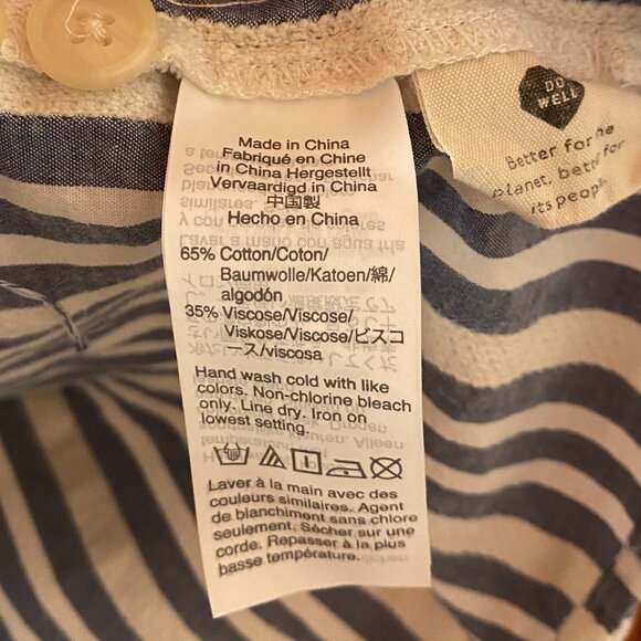 Madewell Plaza Button-Front Shirt in Stripe Size Small GUC - Picture 3 of 8